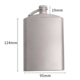 Maxbell Titanium Pocket Hip Flask Wine Flagon for Camping Hiking Travel Garden 260ml