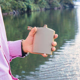 Maxbell Titanium Pocket Hip Flask Wine Flagon for Camping Hiking Travel Garden 260ml