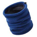 Maxbell Windproof Fleece Winter Warm Scarf Neck Loop Warmer Face Mask Hood Blue