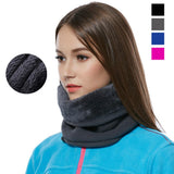 Maxbell Windproof Fleece Winter Warm Scarf Neck Loop Warmer Face Mask Hood Gray