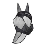 Maxbell Horse Fly Mask Full Face Mask with Ears and Long Nose Breathable M