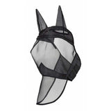 Maxbell Horse Fly Mask Full Face Mask with Ears and Long Nose Breathable M