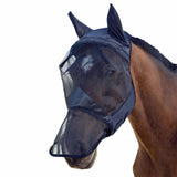 Maxbell Horse Fly Mask Full Face Mask with Ears and Long Nose Breathable M