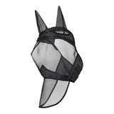 Maxbell Horse Fly Mask Full Face Mask with Ears and Long Nose Breathable L