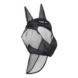 Maxbell Horse Fly Mask Full Face Mask with Ears and Long Nose Breathable L