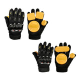 Maxbell Skateboard Slide Gloves Downhill Longboarding Gloves with 3/4 Slider Puck A