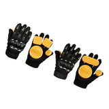 Maxbell Skateboard Slide Gloves Downhill Longboarding Gloves with 3/4 Slider Puck A
