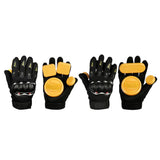 Maxbell Skateboard Slide Gloves Downhill Longboarding Gloves with 3/4 Slider Puck A