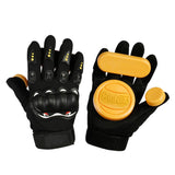 Maxbell Skateboard Slide Gloves Downhill Longboarding Gloves with 3/4 Slider Puck B