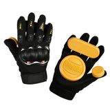 Maxbell Skateboard Slide Gloves Downhill Longboarding Gloves with 3/4 Slider Puck B
