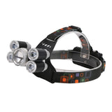 Maxbell Fishing Headlight Outdoor Sports Headlamp with Adjustable Headband Silver