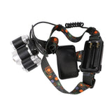 Maxbell Fishing Headlight Outdoor Sports Headlamp with Adjustable Headband Silver