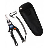 Maxbell Multifunctional Long Nose Fishing Plier Hook Remover Wire Line Cutter Black