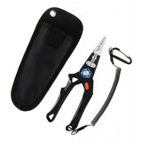 Maxbell Multifunctional Long Nose Fishing Plier Hook Remover Wire Line Cutter Black
