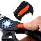 Maxbell Multifunctional Long Nose Fishing Plier Hook Remover Wire Line Cutter Black