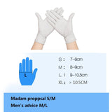 Maxbell 50pcs/Box Disposable Clear Gloves Food Salon Beauty Safe Catering Gloves M