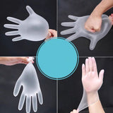 Maxbell 50pcs/Box Disposable Clear Gloves Food Salon Beauty Safe Catering Gloves M