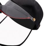Anti-spitting Hat Dustproof Cover Fisherman Baseball Cap Face Shield Black