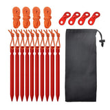 Maxbell 18cm Stakes Camping Tent Canopy Awning Pegs for Camping Hiking Red