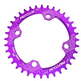 Maxbell 104BCD Round Narrow Wide 30-38T Chainring MTB Bike Chain Wheel Purple 36T