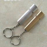 Maxbell 2pcs Emergency Survival Whistle Marine Safety Outdoor Camping Boating Silver