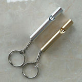 Maxbell 2pcs Emergency Survival Whistle Marine Safety Outdoor Camping Boating Silver