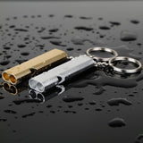 Maxbell 2pcs Emergency Survival Whistle Marine Safety Outdoor Camping Boating Silver