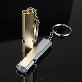 Maxbell 2pcs Emergency Survival Whistle Marine Safety Outdoor Camping Boating Silver