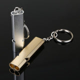 Maxbell 2pcs Emergency Survival Whistle Marine Safety Outdoor Camping Boating Silver