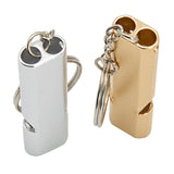 Maxbell 2pcs Emergency Survival Whistle Marine Safety Outdoor Camping Boating Silver