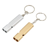 Maxbell 2pcs Emergency Survival Whistle Marine Safety Outdoor Camping Boating Silver