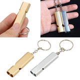 Maxbell 2pcs Emergency Survival Whistle Marine Safety Outdoor Camping Boating Silver