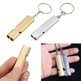 Maxbell 2pcs Emergency Survival Whistle Marine Safety Outdoor Camping Boating Silver