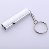 Maxbell 2pcs Emergency Survival Whistle Marine Safety Outdoor Camping Boating Silver
