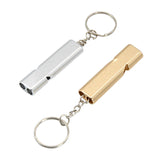 Maxbell 2pcs Emergency Survival Whistle Marine Safety Outdoor Camping Boating Silver