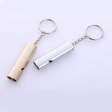 Maxbell 2pcs Emergency Survival Whistle Marine Safety Outdoor Camping Boating Silver