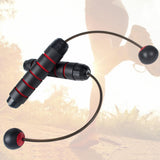 Maxbell Fintess Ropeless Jump Rope Cordless Skipping Rope Home Gym Red