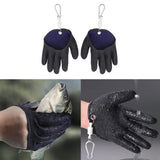 Maxbell Right/Left Fishing Gloves w/ Magnet Hooks Puncture Resistant  Left Hand