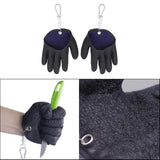Maxbell Right/Left Fishing Gloves w/ Magnet Hooks Puncture Resistant  Left Hand