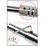 Maxbell 1'' Dumbbell Extension Bar Rod Connector Barbell Extender Coupler 30cm