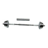Maxbell 1'' Dumbbell Extension Bar Rod Connector Barbell Extender Coupler 40cm