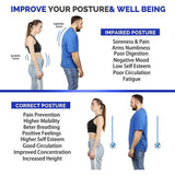 Men Women Adjustable Posture Corrector Low Back Support S 15-28Inch