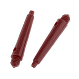 Maxbell 50x Dart Shafts 2BA Darts Accessories with Protection Rings 27mm Red