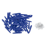 Maxbell 50x Dart Shafts 2BA Darts Accessories with Protection Rings 27mm Blue