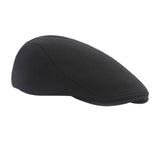 Maxbell Cotton Newsboy Hat Classic Hat Flat Cap Winter Spring Fall Beret  Black