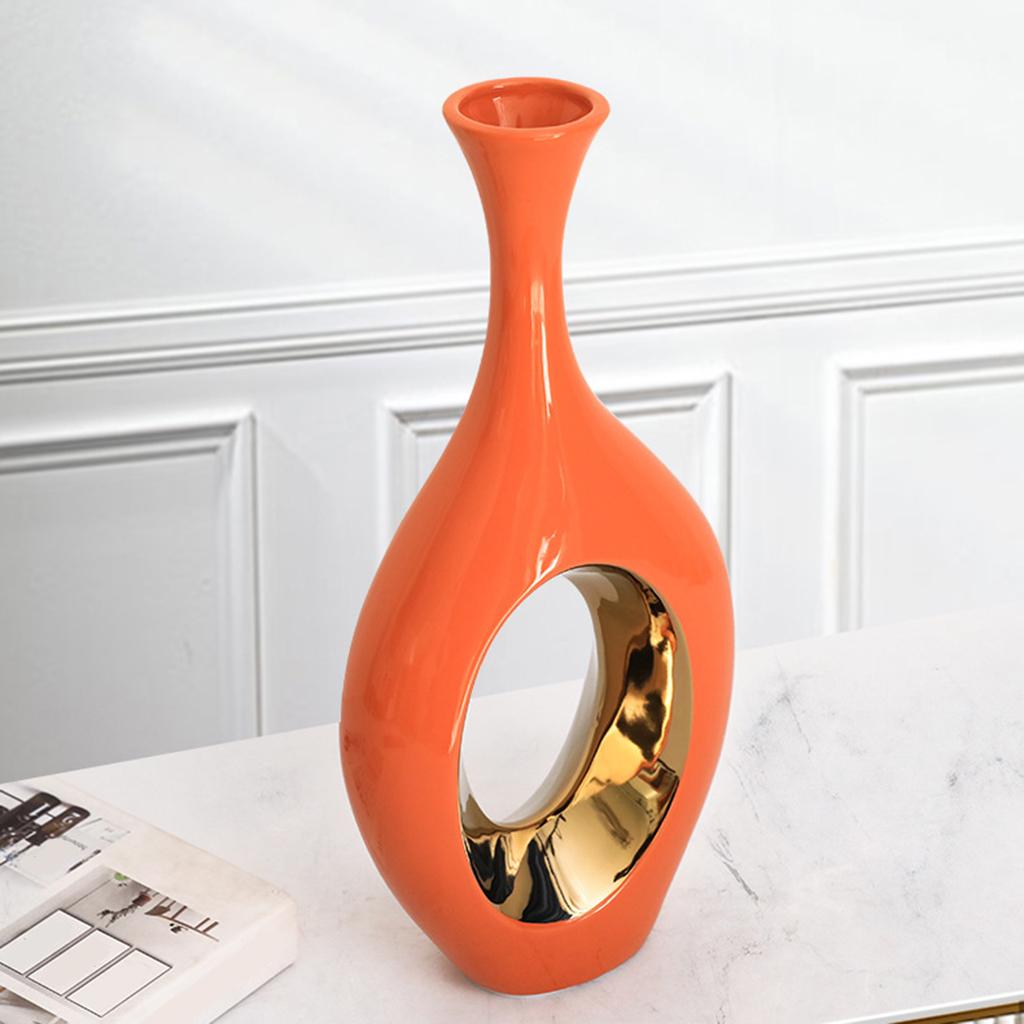Maxbell  Ceramic Flower Vase Abstract Plant Pot Planter Bud Dried Flower 30x14.5cm