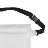 PVC Waterproof Waist Bag Phone Dry Bag for Rafting Boating Fishing White