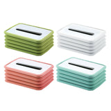 Maxbell Creative Facial Tissue Box Holder Cover Folding Dispenser for Car Green