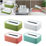 Maxbell Creative Facial Tissue Box Holder Cover Folding Dispenser for Car Green