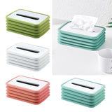 Maxbell Creative Facial Tissue Box Holder Cover Folding Dispenser for Car Green